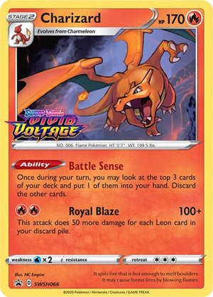 Pokemon TCG - SWSH: Sword & Shield Promo Cards - Charizard - (Prerelease) - SWSH066