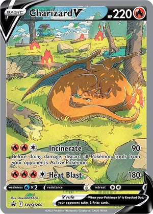 Pokemon TCG - SWSH: Sword & Shield Promo Cards - Charizard V - SWSH260