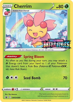 Pokemon TCG - SWSH: Sword & Shield Promo Cards - Cherrim - (Prerelease) - SWSH088
