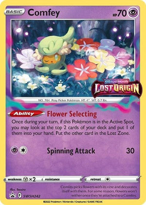 Pokemon TCG - SWSH: Sword & Shield Promo Cards - Comfey - (Prerelease) - SWSH242