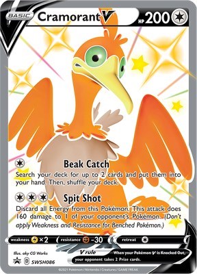 Pokemon TCG - SWSH: Sword & Shield Promo Cards - Cramorant V - SWSH086