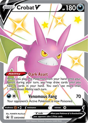 Pokemon TCG - SWSH: Sword & Shield Promo Cards - Crobat V - SWSH098