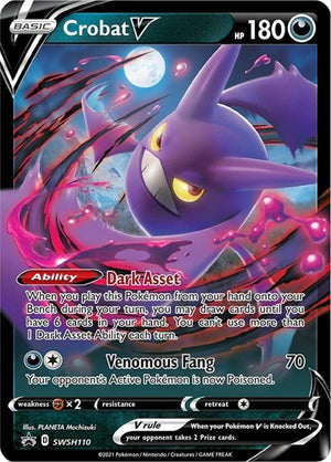 Pokemon TCG - SWSH: Sword & Shield Promo Cards - Crobat V - SWSH110