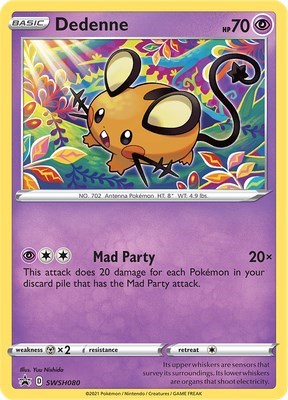 Pokemon TCG - SWSH: Sword & Shield Promo Cards - Dedenne - SWSH080