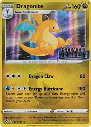 Pokemon TCG - SWSH: Sword & Shield Promo Cards - Dragonite - (Silver Tempest Stamped) - SWSH 131/195
