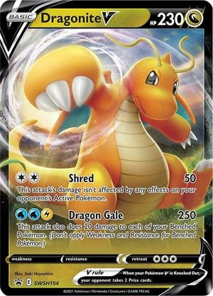 Pokemon TCG - SWSH: Sword & Shield Promo Cards - Dragonite V - SWSH154