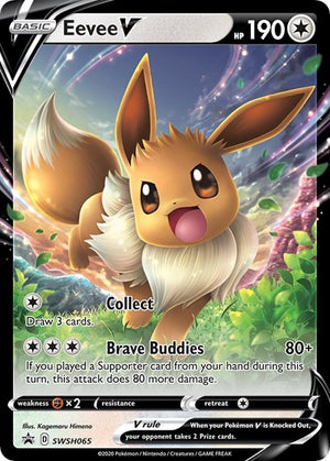 Pokemon TCG - SWSH: Sword & Shield Promo Cards - Eevee V - SWSH065