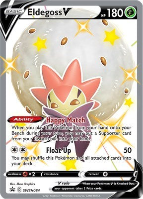 Pokemon TCG - SWSH: Sword & Shield Promo Cards - Eldegoss V - SWSH084