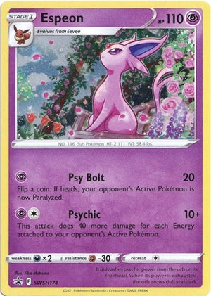 Pokemon TCG - SWSH: Sword & Shield Promo Cards - Espeon - SWSH174