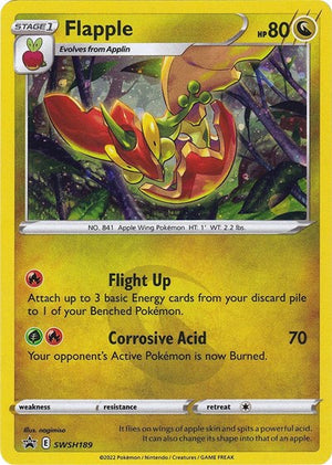 Pokemon TCG - SWSH: Sword & Shield Promo Cards - Flapple - SWSH189