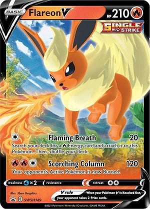 Pokemon TCG - SWSH: Sword & Shield Promo Cards - Flareon V - SWSH149