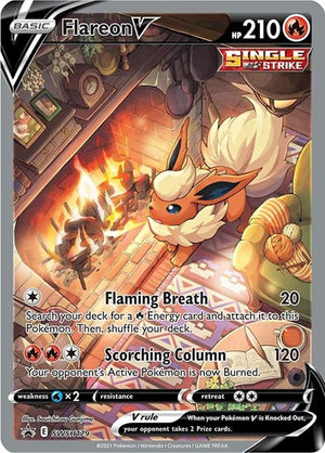 Pokemon TCG - SWSH: Sword & Shield Promo Cards - Flareon V - SWSH179
