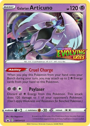 Pokemon TCG - SWSH: Sword & Shield Promo Cards - Galarian Articuno - (Prerelease) - SWSH123