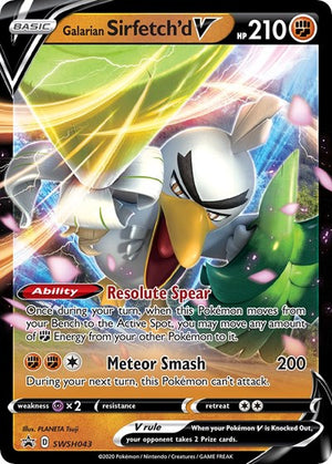 Pokemon TCG - SWSH: Sword & Shield Promo Cards - Galarian Sirfetch'd V - SWSH043