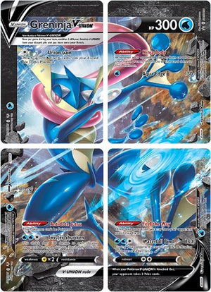 Pokemon TCG - SWSH: Sword & Shield Promo Cards - Greninja V-UNION - [Set of 4] - SWSH