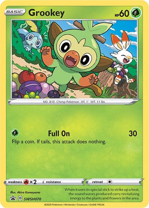 Pokemon TCG - SWSH: Sword & Shield Promo Cards - Grookey - SWSH070
