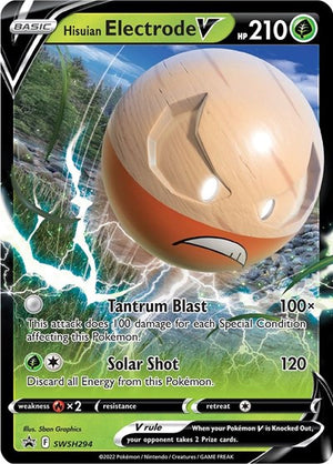 Pokemon TCG - SWSH: Sword & Shield Promo Cards - Hisuian Electrode V - SWSH294