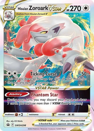 Pokemon TCG - SWSH: Sword & Shield Promo Cards - Hisuian Zoroark VSTAR - SWSH298