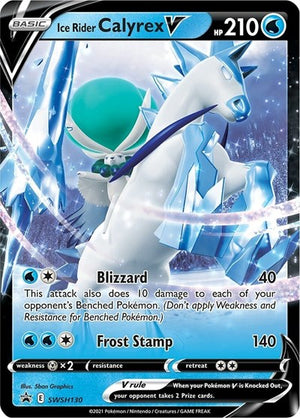 Pokemon TCG - SWSH: Sword & Shield Promo Cards - Ice Rider Calyrex V - SWSH130