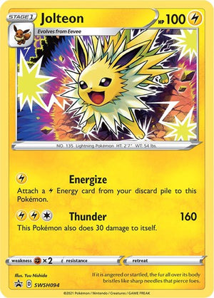 Pokemon TCG - SWSH: Sword & Shield Promo Cards - Jolteon - SWSH094