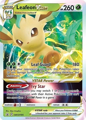 Pokemon TCG - SWSH: Sword & Shield Promo Cards - Leafeon VSTAR - SWSH195