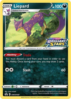 Pokemon TCG - SWSH: Sword & Shield Promo Cards - Liepard - SWSH187