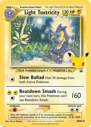 Pokemon TCG - SWSH: Sword & Shield Promo Cards - Light Toxtricity - SWSH137