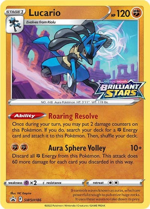 Pokemon TCG - SWSH: Sword & Shield Promo Cards - Lucario - SWSH186