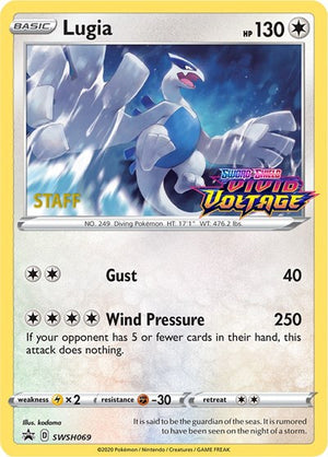 Pokemon TCG - SWSH: Sword & Shield Promo Cards - Lugia - (Prerelease) [Staff] - SWSH069