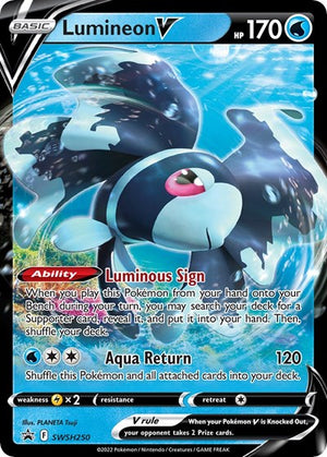 Pokemon TCG - SWSH: Sword & Shield Promo Cards - Lumineon V - SWSH250