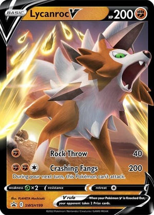 Pokemon TCG - SWSH: Sword & Shield Promo Cards - Lycanroc V - SWSH199