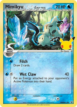 Pokemon TCG - SWSH: Sword & Shield Promo Cards - Mimikyu (Delta Species) - SWSH136