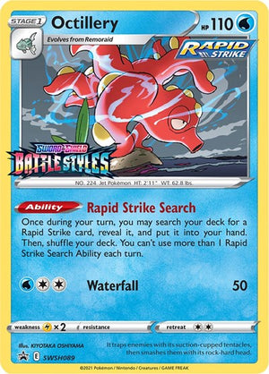 Pokemon TCG - SWSH: Sword & Shield Promo Cards - Octillery - (Prerelease) - SWSH089