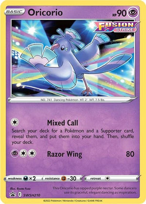 Pokemon TCG - SWSH: Sword & Shield Promo Cards - Oricorio - SWSH210