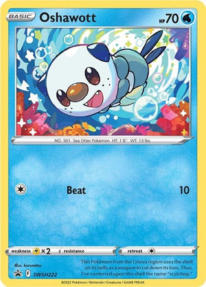 Pokemon TCG - SWSH: Sword & Shield Promo Cards - Oshawott - SWSH222