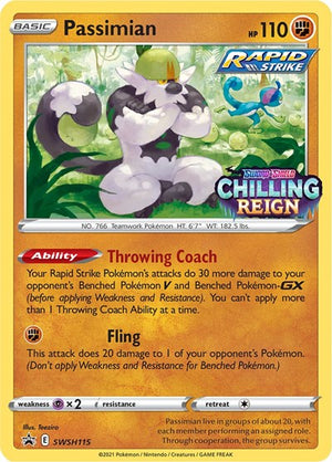 Pokemon TCG - SWSH: Sword & Shield Promo Cards - Passimian - (Prerelease) - SWSH115