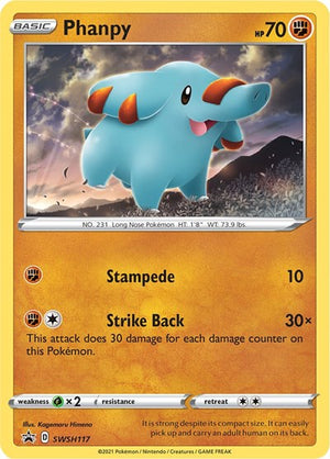 Pokemon TCG - SWSH: Sword & Shield Promo Cards - Phanpy - SWSH117