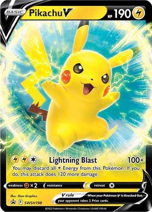Pokemon TCG - SWSH: Sword & Shield Promo Cards - Pikachu V - SWSH198