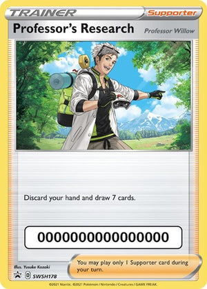 Pokemon TCG - SWSH: Sword & Shield Promo Cards - Professor's Research - (with Pokemon Go Code) - SWSH178