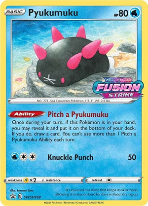 Pokemon TCG - SWSH: Sword & Shield Promo Cards - Pyukumuku - (Prerelease) - SWSH169