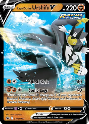 Pokemon TCG - SWSH: Sword & Shield Promo Cards - Rapid Strike Urshifu V - SWSH107