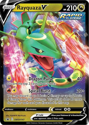 Pokemon TCG - SWSH: Sword & Shield Promo Cards - Rayquaza V - SWSH147