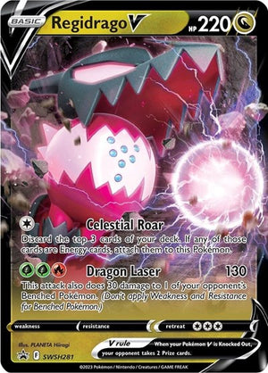 Pokemon TCG - SWSH: Sword & Shield Promo Cards - Regidrago V - SWSH281
