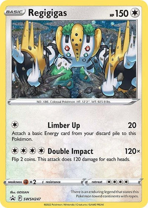 Pokemon TCG - SWSH: Sword & Shield Promo Cards - Regigigas - (Cosmos Holo) - SWSH247