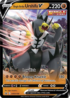 Pokemon TCG - SWSH: Sword & Shield Promo Cards - Single Strike Urshifu V - SWSH106