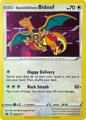 Pokemon TCG - SWSH: Sword & Shield Promo Cards - Special Delivery Bidoof - SWSH177