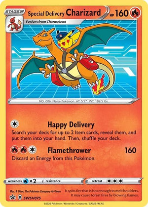 Pokemon TCG - SWSH: Sword & Shield Promo Cards - Special Delivery Charizard - SWSH075