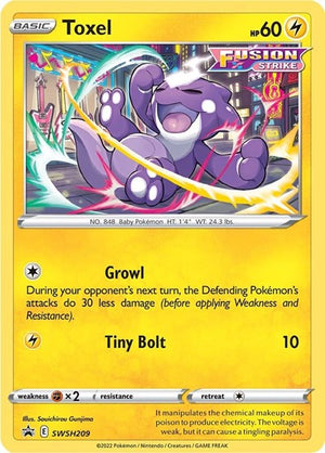 Pokemon TCG - SWSH: Sword & Shield Promo Cards - Toxel - SWSH209