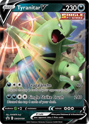 Pokemon TCG - SWSH: Sword & Shield Promo Cards - Tyranitar V - SWSH109