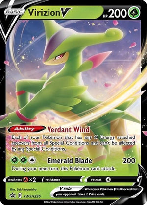 Pokemon TCG - SWSH: Sword & Shield Promo Cards - Virizion V - SWSH295